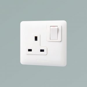 0025-Panasonic-British-Standard-W2-Series-1-Gang-13A-SP-Switched-Socket-at-Lumitek-Lighting-Kenya