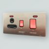 VIP SILVER Cooker Unit 45A and 13A Switched Socket On Sale in Nairobi Kenya 181 0035-VIP-SILVER-Cooker-Unit-45A-and-13A-Switched-Socket-at-Lumitek-Lighting-Kenya