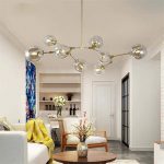 7058 5 black MOSHANG Round modern minimalist chandelier 2