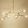 7058 5 black MOSHANG Round modern minimalist chandelier 4