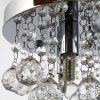 C0002 1C HOMCOM Mini Style Modern Crystal Ceiling Lamp Crystal Chandelier 4