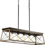 C1201A 5 Rectangular Chandelier Island Chandelier 5 Lights 2