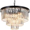 Lumitek American Vintage Crystal Ceiling Pendant Lamp 187 C20538 22 MEEROSEE Lighting American Crystal Ceiling Pendant 5