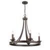 Lumitek Artistic Medieval 5-Light Candle Rustic Geometric Wagon Wheel Chandelier 186 C21 5 Medieval Artful 5 Light Candle Wagon Wheel Chandelier 4