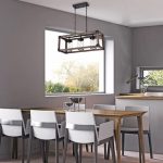 C51 3 Rustic Antique Interior Luminous 3 Light Rectangle 3