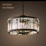 C54 4BC Round Chandelier Lighting Crystal Lamp Illumination Hanging Light 3