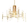 Lumitek Aluminum Modern Crystal Chandelier 9W-100W 185 Black Golden Shaded Modern-Crystal-Chandelier-9W-100W