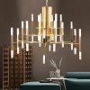 Lumitek Aluminum Modern Crystal Chandelier 9W-100W 187 Golden and coffee shaded Modern-Crystal-Chandelier-9W-100W