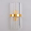 Steel LED Walllights with White transparents