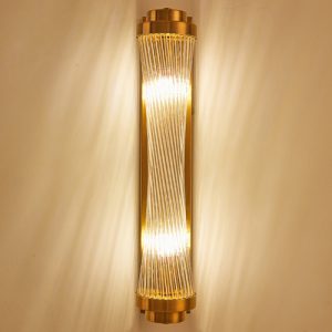 LED Lights With Crystal Golden Shaded