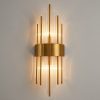Lumitek Aluminum Steel LED Wall Light E26/E27 with Crystal Shade 40W 186 4 strokoe Led Steel Lights With Golden And White Color