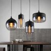 Lumitek Glass and Black Plated LED Modern Designer Pendant Light (Sold Separately) 185 Black and White Modern LED Pendant