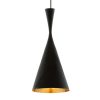 Brass-G9-Pendant with golden shade