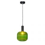 Brass-Pendant-with-Green-Shade
