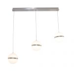 LED-Pendant-with-Clear-Opal-Acrylic-Shade in three layer