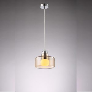 Pendant-with-Amber-Glass-Shade-60W