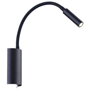 Dark Black-Rubber-Hose-LED-Wall-Lamp