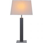Wenge-Wood-Room-Table-Lamp-with-White-Fabric-Shade