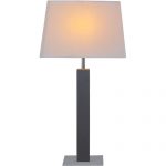 Wenge-Wood-Room-Table-Lamp-with-White-Fabric-Shade