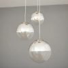 Plastic clear glass pendant