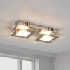 silver and golden shaded clear glass ceiling lights