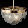 Lumitek Iron and Glass Energy Saving Pendant Chandelier 9W-150W 186 Transparent Energy saving Pendant