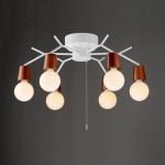 Brown colored shaded White pendant