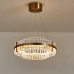 Golden Colored Circular shaped Chandelier