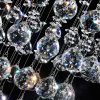 Lumitek Surface Mounted Crystal and Iron Metal Halogen Bulb Modern Crystal Chandelier GU10 188 Metal-Halogen-Bulb-Modern-Crystal-Chandelier