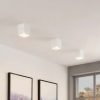 white three coloumn led ceiling lights