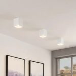 white three coloumn led ceiling lights