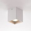 Lumitek White Aluminum GU10 IP20 Ceiling Light 1x10W (Sold Separately) 185 white ceiling led lights with golden shaded