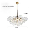6 heads with 20pcs clear glass LED CHandelier