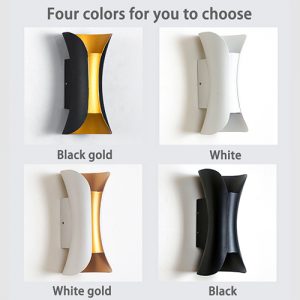 Four Colored Wall Lights