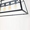 Lumitek 4-Light Black Modern Industrial Ceiling Chandelier Lighting with Clear Glass 185 MP180621 4 A1A9 Kitchen Island Pendant Lighting with 4 Light 3