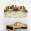 excel b14 Post modern simple luxury golden chandelier