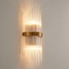 excel b18 customized led indoor luxury gold steel crystal glass wall lamp sconce 4