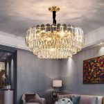 excel b19 Modern hanging restaurant decor led chandelier Crystal 2