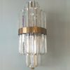 excel b21 indoor luxury gold steel crystal wall lamp with E26 E27