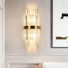 excel b21 indoor luxury gold steel crystal wall lamp with E26 E27 2