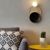 Lumitek New Modern G9 Golden Black Wall Lamp 187 excel b33 Modern Style D28 H48 G9 Gold Black Metal Wall Lamps 6
