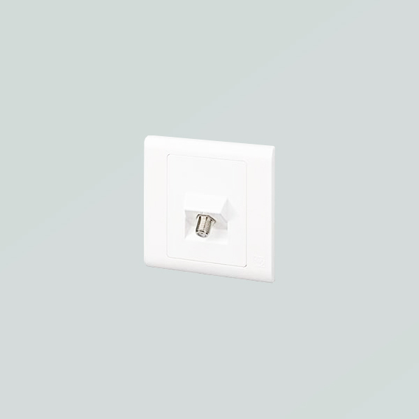 MK Electric 1-Gang Single Outlet Cable TV 'F' Type Connection Socket at Lumitek Lighting Kenya 1