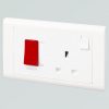 MK Electric 45A 2-Gang DP Cooker Connection Unit and 13A Switched Socket without Neon On Sale in Nairobi Kenya 183 MK Electric 45A 2-Gang DP Cooker Connection Unit + 13A Switched Socket without Neon at Lumitek 1